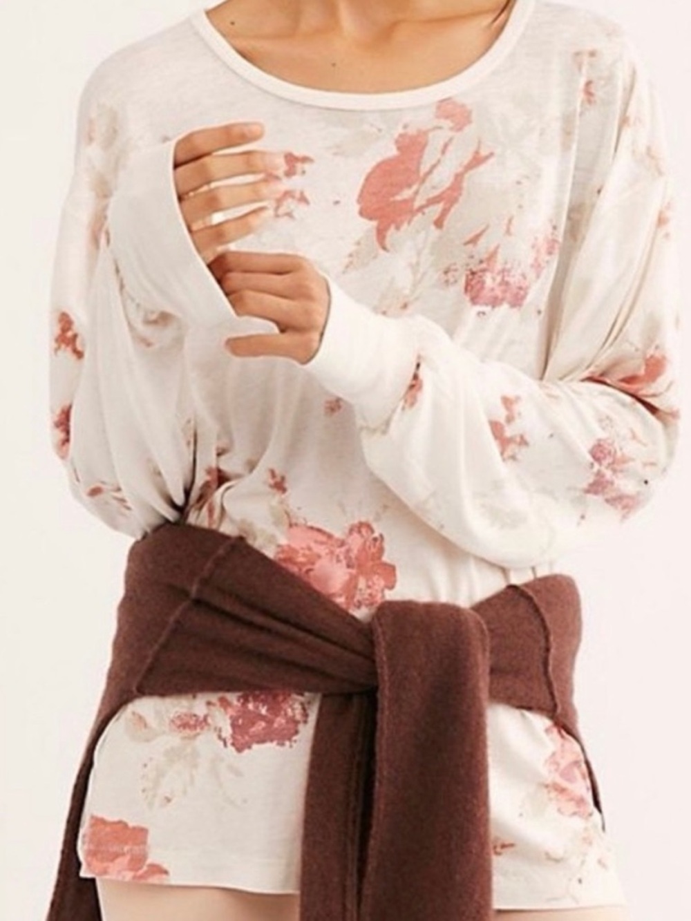 We The Free Floral Long Sleeve‎ Top.  We the Free.